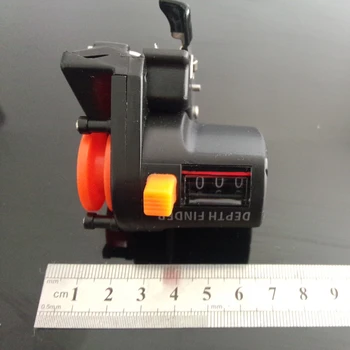 1pcs 0-999M 6cm žvejyba žvejybos linija gylis finder counter žvejybos įrankis spręsti ilgio matuoklis matuoklis