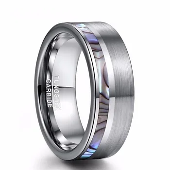 2021 Mados Tendencija Paprasta, Nerūdijančio Plieno Korpuso Modelio vyriški Žiedas Klasikinis Blizgus Vestuvinį Žiedą, Šaliai, Papuošalai
