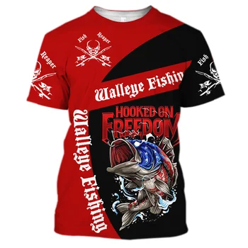 2021 naujų žvejybos t-shirt stiliaus atsitiktinis 3D spausdinimas skaitmeninių žuvų, t-marškinėliai, vyriški marškinėliai vasaros trumpomis rankovėmis apvalios kaklo vyrų drabužiai.