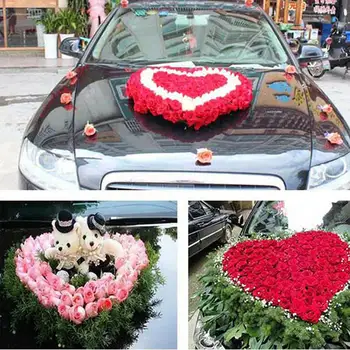 20CM Širdies Formos Gėlių Putų Gyvis Šviežių Gėlių Automobilio Stalo Dekoravimo, Dovanų Rekvizitai Šalis Vestuvių Reikmenys