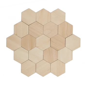 3-100 vienetų 1-30cm kalnų mediena šešiakampis ornamentais, geometrinių formų 