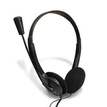 3.5 mm Laidinis Ausinių Su Mikrofonu Triukšmo Panaikinimo Stereo Ausinės PC Nešiojamas, Reguliuojamas Žaidimų Klientų Aptarnavimo laisvų Rankų įranga