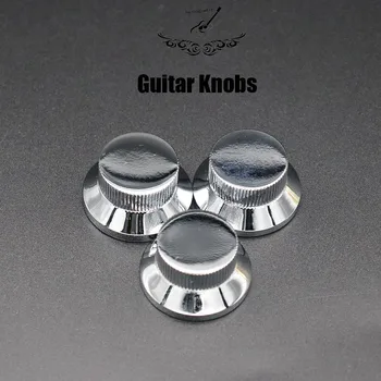 3 Vnt Gitara, Bosinė Metalo Top Hat Bell Greičio Mygtukai Les Paul SG Gitara(Chrome)