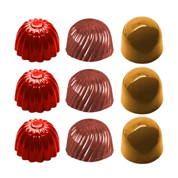 3D pieniško Šokolado Pelėsių Kepimo Polikarbonato Šokolado liejimo Formos Plastikinė Šokoladiniai Saldainiai, Forma, Liejimo, Kepimo Pyragai, bandelės, Kepyklos Įrankiai