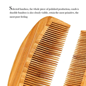 4Pcs/Set BambooHandle Šernų Šeriai Anti Static Plaukų Šepetys Masažuoja Galvos odą Tiesinimo Šukos Priežiūros Priemonės Vyrams, Moterims