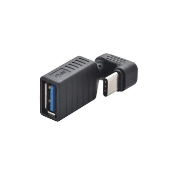 5VNT OTG Aukštyn Žemyn 180 Laipsnių Kampu USB 3.0 moterį, c tipo Male Adapter Išplėtimo Jungties Dirbti LTE adapteris, maitinimo bankas