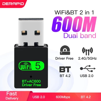 600Mbps USB WiFi Adapterį Wi-fi