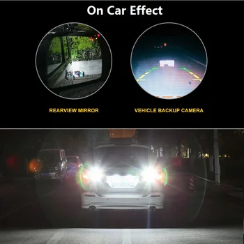AUXITO 2x T15 W16W Canbus LED Lemputes Automobilių Atsarginės Atvirkštinio Žiburiai 