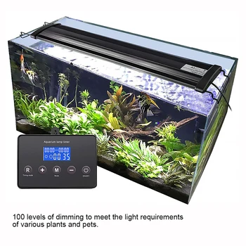 Akvariumas Buitinių Žuvų Bakas Pažangi LED Apšvietimas, Laiko Kontrolės Tamsos Sistemos Moduliatorius Laikmatis Sunrise Sunset Valdytojas