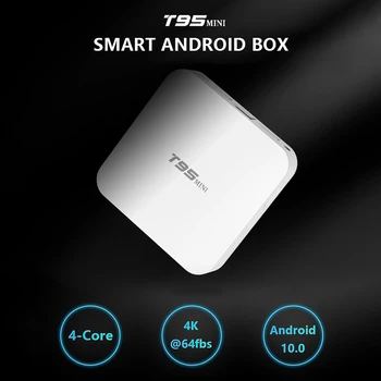 Android 10.0 TV Box T95 Mini Quad Core, 2 GB 16GB STB 2.4 G, HD WiFi, Set Top Box, Smart Priedai
