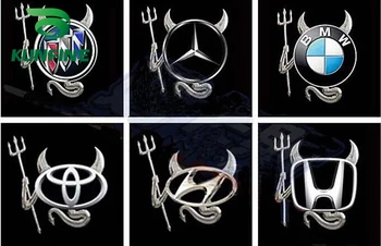 Automobilio Stilius 1pc Mielas Velnias Stiliaus Demonas 3D Automobilių Lipdukai, Auto Emblema Logotipas Popieriaus Apdailos Automobilių Logotipo Lipdukas Karšto Pardavimo