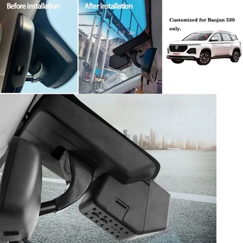 Automobilių DVR Wifi Vaizdo įrašymo Brūkšnys Cam Kamera Baojun 530 2010~2018 ~2020 Novatek 96658 Naktinio Matymo aukštos kokybės hd 1080P
