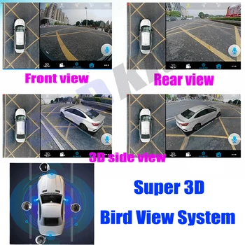 Automobilių Garso, Navigacijos GPS Stereo Žiniasklaidos Carplay DVR 360 Birdview Apie 