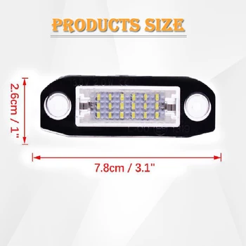 Automobilių Stiliaus LED Galiniai Licencijos Numerį Šviesos Lempos, Skirtos 