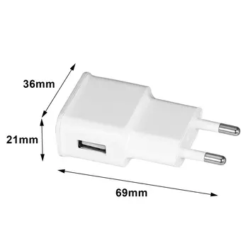 Baltos spalvos USB Sieninis Įkroviklis ES Prijunkite Įkroviklio Adapteris S-ams-umg 