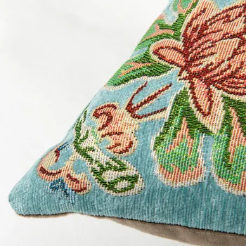 Chenile Žakardo Dekoratyvinė Pagalvėlė padengti Gėlių Šiaurės Vienos Pusės Pagalvės užvalkalą 45X45 Aikštėje pagalvėlės dangtis
