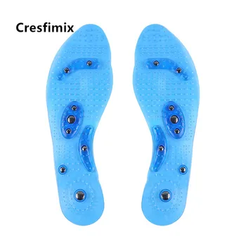 Cresfimix vyrų kietas masažas aukštos kokybės batus įdėkite vidpadžiai vyrų balta sporto pėdų įtvarai, pagalvėlės plantilla de zapatos a5594c