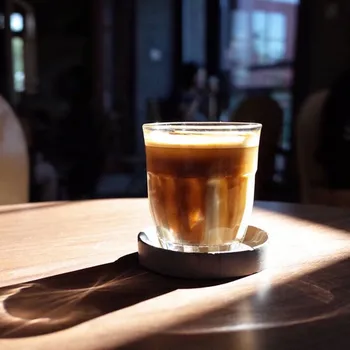 Cutelife Korėjos Stiliaus Ins Kavos Puodelį, Stiklinę Šalto Vandens Puodelį Kokteilis Stiklo Ledo Amerikos Latte Stiklinės Sodos, Puodelį Gėrimo Taurelė