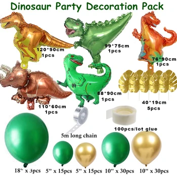 Dinozaurų Balionų Arkos Girliandą Rinkinys, Rinkinys, skirtas 