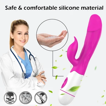 Dvigubos Vibracijos Stick Dildo Tikroviškas Vibratorius Erotiniai Produktų Sekso Žaislai Moteris, Suaugusiems, Makšties Klitorio Intymių Prekių Parduotuvė