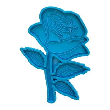 Epoksidinės Dervos Pelėsių Rožių Gėlių Dekoracijos Silikono Forma 