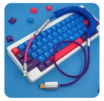GeekCable Rankų darbo Individualų Mechaninė Klaviatūra Duomenų Kabelis GMK Temą SP Keycap Linija Iris Colorway