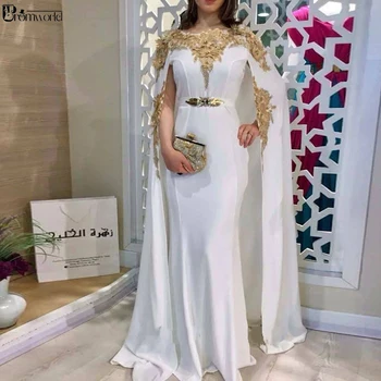 Juoda Maroko Kaftan Vakaro Suknelės Nėriniai Appliques 3D Gėlės Satino Moterų arabų Musulmonų ypatinga Proga Oficialus Šalies Suknelė