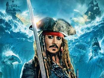 Kvadratiniu&turas 5d karibų jūros piratai Jack Sparrow Diamond tapybos kryželiu visą 