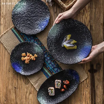 Kūrybinė asmenybė Japonų keramikos indai, Namų apyvokos patiekalas, užkandis dėklas Specialybės restoranas, suši patiekalas žuvies patiekalų plokštė