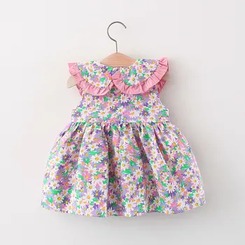 LZH 2021 Mergaitė Suknelės Vasaros Vaikų Drabužiai, Spausdinimo Princesė Suknelė Kūdikiams, Kūdikių Mergaičių Kostiumai, Bamblys Vaikams Drabužių