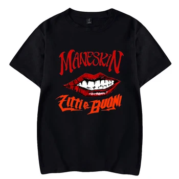 Maneskin-Camiseta con estampado calle de para hombre y mujer, ropa savaiminio de estilo grafiti para primavera y verano, HIP-HOP