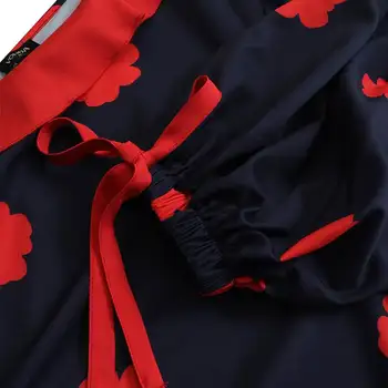 Maxi Suknelė VONDA 2021 m. Derliaus ilgomis Rankovėmis Gėlių Spausdinti Suknelės Moterims Bohemijos Šalies Vestidos Vasaros Elegantiškas Apdaras