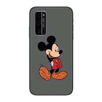 Mickey Telefono dėklas Korpuso Huawei Honor 8 9 10 20 30 A S Lite Pro 5g i Juoda Atgal Soft Cell Padengti, Gana