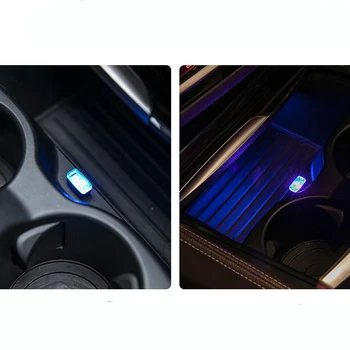 Mini LED Žibintai, Automobilių Interjero LED Modeliavimo Automobilių, Aplinkos Šviesos Neonas Interjero Lengvųjų Automobilių Papuošalai (4 rūšių šviesos spalvų)