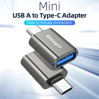 Mini USB 3.0, USB, C, Vyrų Greitai Įkrauti OTG USB Adapterius C Su USB Vyrų Aliuminio Lydinio Duomenų Perdavimo Mobiliojo Telefono Jungtys