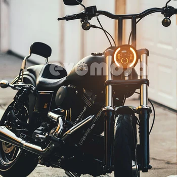Motociklo priekinis žibintas Emark Žibintai žibintas Didelis mažas Šviesos LED Dienos Veikia šviesos SUZUKI GN CHOPPER Cafe Racer Bobber
