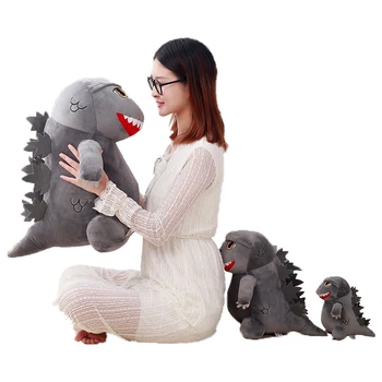 Naujas Animacijos Godzilla Vs Kong Anime Minkšti Kimštiniai Pliušinis Lėlės Dinozaurų Karalius Monstras, Didžiulis Dinozauras Huggable Pagalvę Vaikams, Žaislas