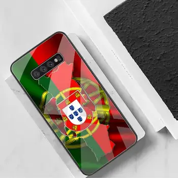 Portugalijos Vėliava, Telefono Dėklas Grūdintas Stiklas Samsung S20 Plius S7 S8 S9 S10 Plus Pastaba 8 9 10 Plius