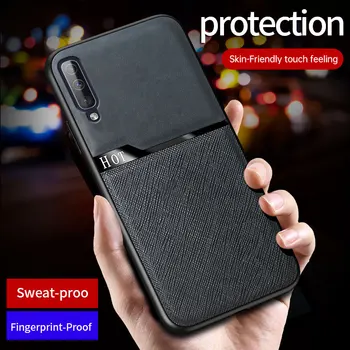 Samsung Galaxy A31 A51 Atveju Sunku Matinis PU Odos magnetas apsaugoti galinio dangtelio atveju 