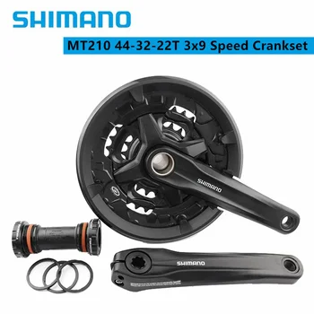 Shimano Alivio MT210 2-Piece 170mm 44-32-22T 3x9 Speed MTB Kalnų Dviratis Dviračio Crankset Su MT500 Apačioje Laikiklis
