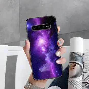 Tarpžvaigždinės Violetinė Space Star Telefono Dėklai Samsung Galaxy S7 S8 S9 S10 S10e S20 s21 s30 plius lite Ultra 5g