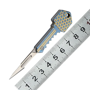 Titano lydinio raktas sulankstomas peilis aukšto kietumo nešiojamas kišenėje peilis lauko savigynos peilis