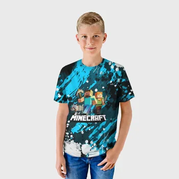 Vaikiški marškinėliai 3D Minecraft/Minecraft