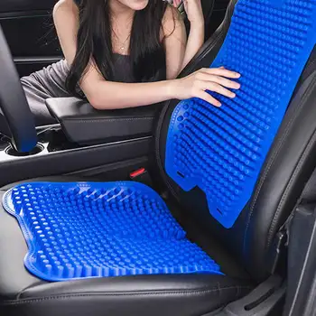 Vasarą Automobilio Sėdynės Pagalvėlės Universalus Silikono Neslidžios Namų Biuro Kėdė Pagalvėlė Paramos Juosmens Atgal Mygtukai Automobilinė Kėdutė Hip Masažas Pad Set
