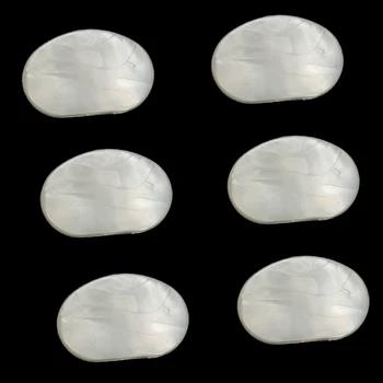 White Pearl Universali Gitara Tiuningas Peg Kepurės Imtuvas Mašina Galva Ovalo formos Mygtukai Pakeitimo (Pakuotėje 6)