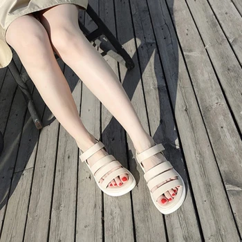 YAERNI Moterų sandalai vasarą butas pearl sandalai fifo romos batai string granulių šlepetės mujer gladiatorių sandalias sapatos femi