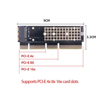 1pcs Adapteris M. 2 NVME PCIE Į M2 Adapteris SSD M2 NVME PCI Express X16 X8 X4 Pjesė M. 2 PCIE SSD PCI-E 2 M. Adapteris Pridėti Kortelės
