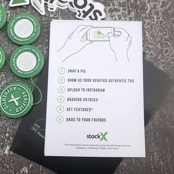 1sets 5sets 10sets Daug 2020 StockX Žymeklį Žalias Apskritas Žymeklį Rcode Lipdukai, Skrajutės, Plastikiniai Batų Sagtis Patikrinti X Autentiški Tegus
