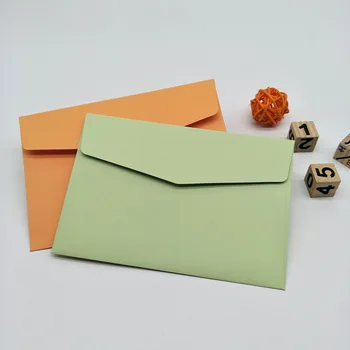 20 paketų, spalvų lipnios popierinį voką, mažų šviežių atvirukas, atvirukai voke, vokas C6