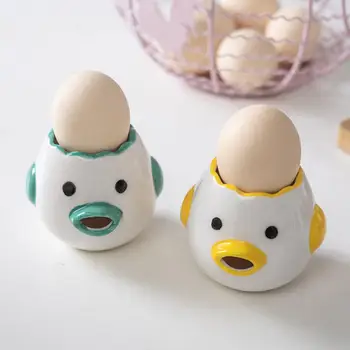 2021 Keramikos Kiaušinių Daliklis Mielas Animacinių filmų Vištienos Mini Kiaušinio baltymas Trynys Skysčio Filtras Separatorius Kepimo Indai Kiaušinių Laikiklis Virtuvė